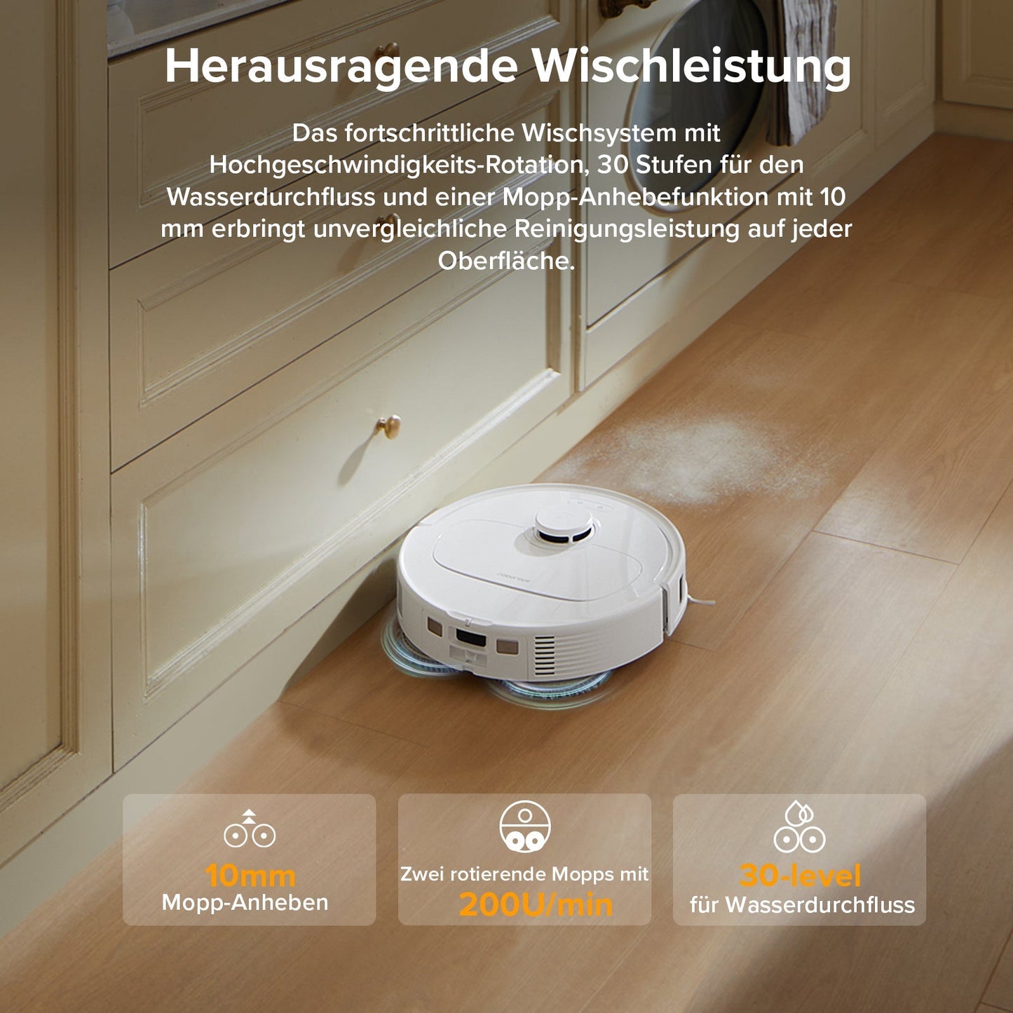 Roborock QV 35A Saugroboter mit Multifunktionsdock