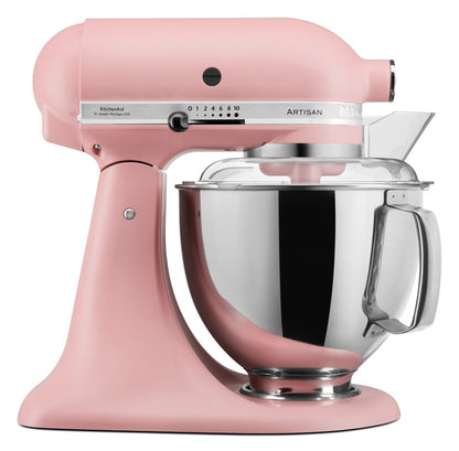 KitchenAid 4,8 L 5KSM175 Artisan Küchenmaschine Allrounderset mit Gemüseschneider+Fleischwolf+Spritzge