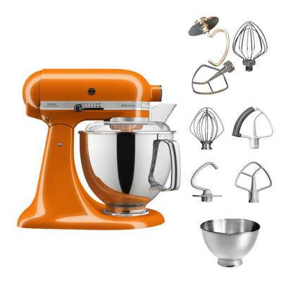 KitchenAid 4,8 L 5KSM175 Artisan Küchenmaschine Tschimmlover mit Tschimmhook Rührelementen