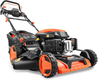 FUXTEC FX-RM5196eSPRO 4in1 Benzinmäher, E-Start & Antrieb, 51 cm Schnitt