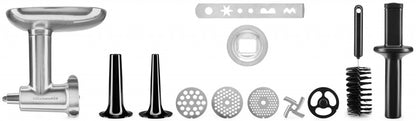 KitchenAid Metallfleischwolf Set mit Spritzgebäckvorsatz + 5KSMMGA Gr. 8
