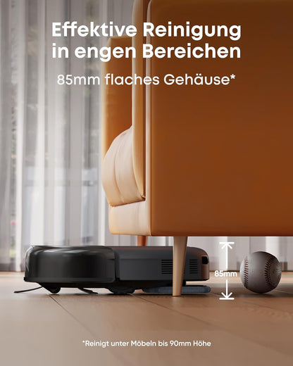 Eufy Omni C20, 7.000Pa, All-in-One-Station, Auto-Entleerung & -Reinigung, 8,5 cm, mit Wischfunktion