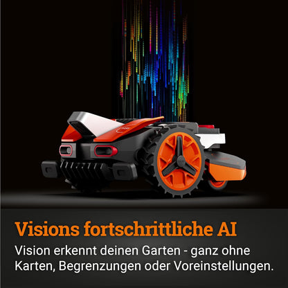 WORX Vision S250 Mähroboter 250 m² ohne Kabel, KI & Igelschutz