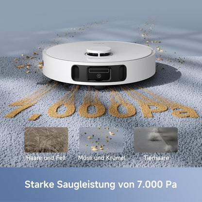 Mova E30 Ultra, 7.000Pa, Selbstreinigung, 10,5 mm Hebemopp, Teppicherkennung