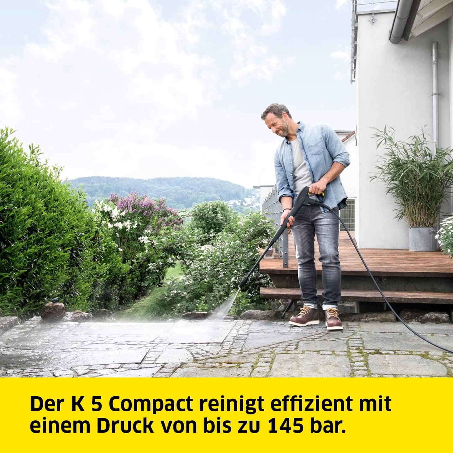 Kärcher K 5 Compact Home Hochdruckreiniger, 145 bar, Flächenreiniger T5