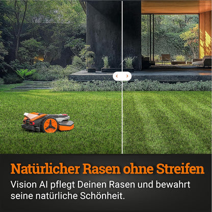 WORX Vision M800 Mähroboter 800 m² ohne Kabel, KI & Igelschutz