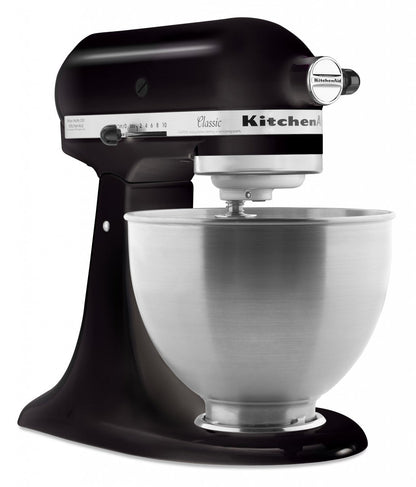 KitchenAid 4,3 L 5K45SS Classic Küchenmaschine Set 2 + Schüssel 4,8 L + Spritzschutz