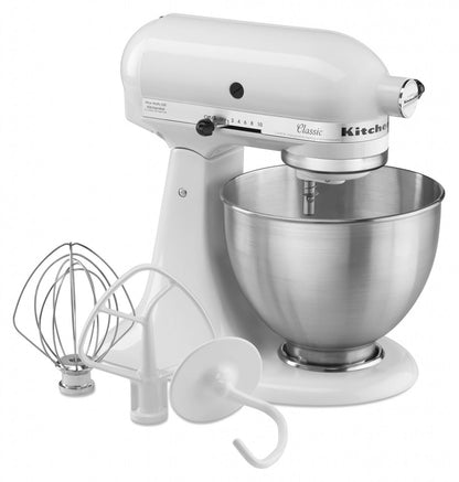 KitchenAid 4,3 L 5K45SS Classic Küchenmaschine Set 1 + Spritzschutz