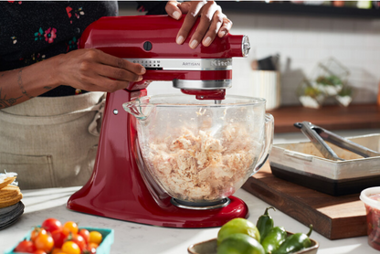 KitchenAid 4,8 L 5KSM185 Artisan Küchenmaschine Meatlover Metallfleischwolf 5KSMMGA Gr. 8