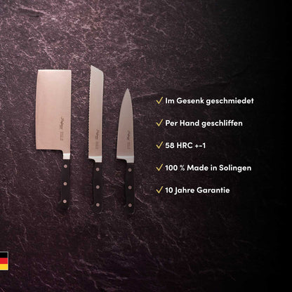 Hackmesser 18 cm, handgeschmiedet in Solingen