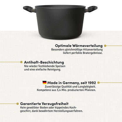Kochtopf hoch Ø 28 cm I Deckel optional